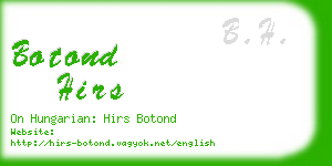 botond hirs business card